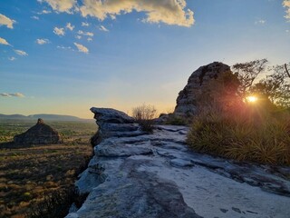 Catimbau Valley, Pernambuco - sunset amidst beautiful rock formations