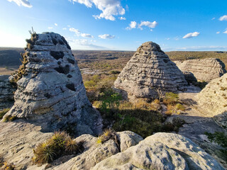 Catimbau Valley, Pernambuco - national park with beautiful rock formations in the backlands of...