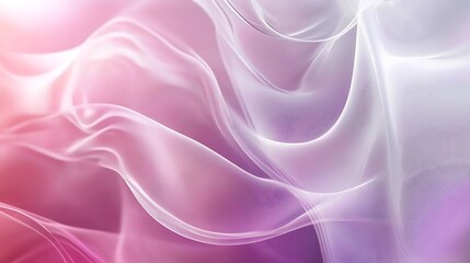 Fototapeta premium Abstract Pink and White Swirling Fabric Design
