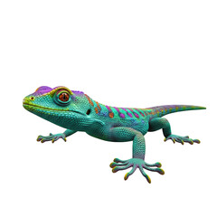 Obraz premium Vibrant Chameleon in Surreal Setting