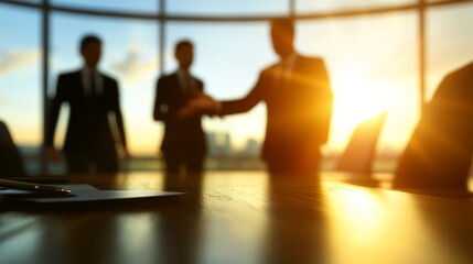 Business Mediation Meeting in Bright Conference Space