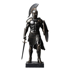Powerful Spartan Warrior Statue, Perfect for Historical Themed Projects