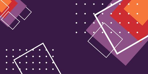 geometric pop art background in purple color