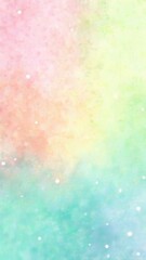 Color gradient background blending fresh spring colors &mdash; soft pink, baby blue, pastel yellow, and mint green