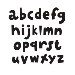 Stylish Black Handwritten Alphabet Letters That Are Creative and Unique in Design and Style