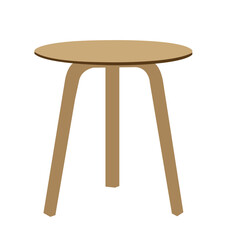 wooden table isolated on white