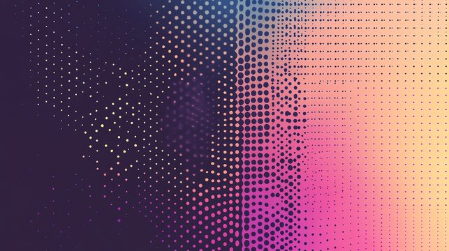 Colorful abstract background with dotted patterns and gradients.