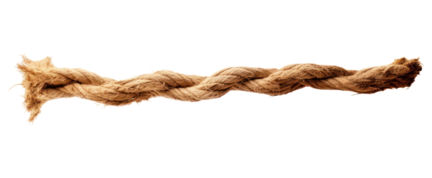 PNG Frayed rope white background durability strength.