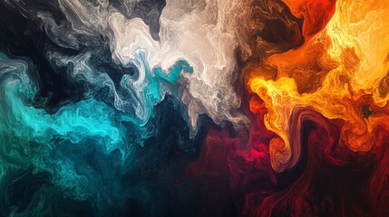 Vibrant abstract colors swirling in dynamic patterns and textures.