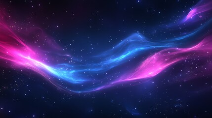 Obraz premium Vibrant abstract space background with swirling colors and stars.