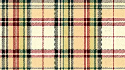 Pastel Tartan Plaid Seamless Pattern - High Resolution Vector Illustration