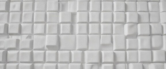 Pattern of textured polystyrene foam with square cells, creative background, EPS foam, architectural model, rigid foam
