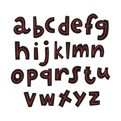 Stylized Alphabet Letters are Beautifully Presented in an EyeCatching Bold Design Format