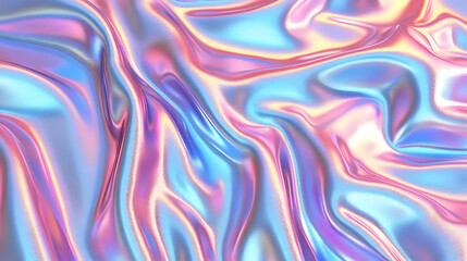 Fototapeta premium Holographic Iridescent 3D Abstract Background