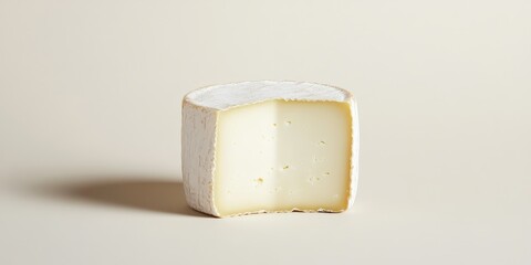 Gourmet Cheese Wheel, Artisanal Dairy Product, Creamy Texture.