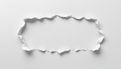 Ripped, torn, or crumpled paper isolated on white background Generative AI