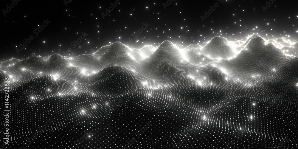 Poster abstract 3d background with curves and swirls