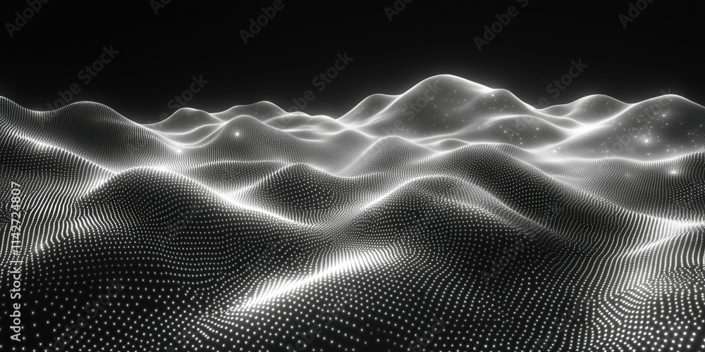 Poster abstract 3d background with curves and swirls