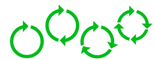 Circle Arrow icons set vector illustration, refresh, reload, Set of rotating circle arrows, different circular arrows isolated, recycling sign, arrow clock rotating symbol, arrow sign