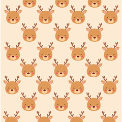 Reindeer Christmas gifting paper pattern design