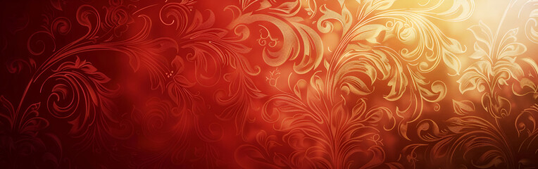 Artistic Simplicity: A Red Background with Radiant Bokeh and Starry Accents