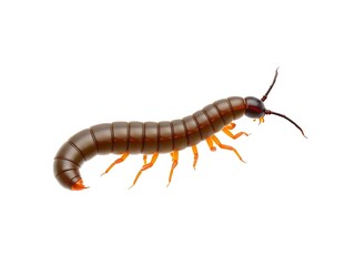 Fototapeta premium caterpillar on white background