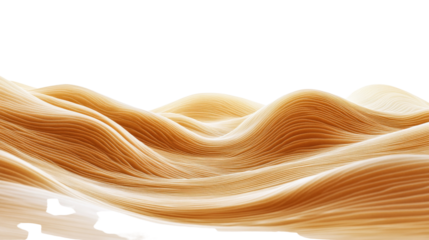 Desert dunes, transparent background