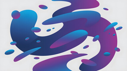 An abstract illustration of swirling blue and purple shapes.