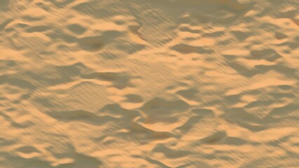 desert or sand beach dune from top view texture created 3D modeling.