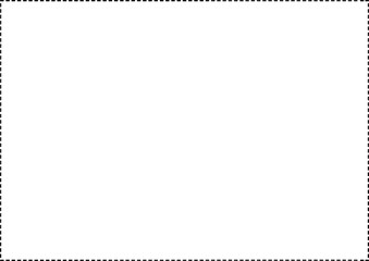 Dashed line frame. Dotted line. Simple frame