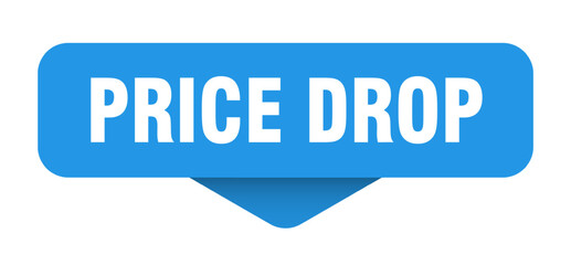 PRICE DROP button, label, banner, sign