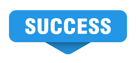 SUCCESS button, label, banner, sign
