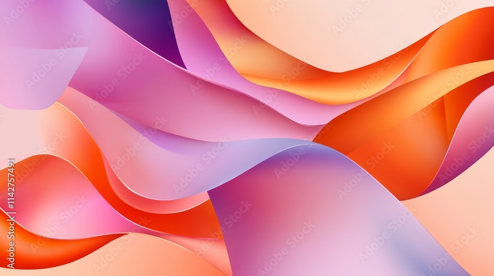Poster abstract, background wavy design with vibrant colors creating a dynamic visual effect.