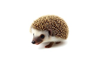 Obraz premium hedgehog on white background