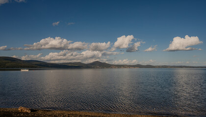 Lake Bracciano, Italy. View and panorama