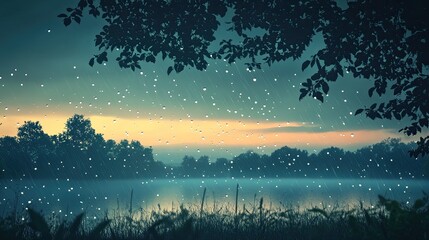 Rain: A soothing rain background showcasing raindrops on windows or soft rainfall over a landscape, perfect for calming or rainy day-themed projects.