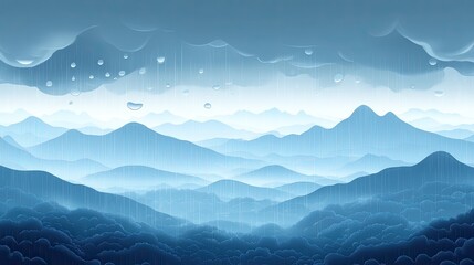 Rain: A soothing rain background showcasing raindrops on windows or soft rainfall over a landscape, perfect for calming or rainy day-themed projects.