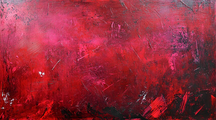 Abstract red grunge texture with scratches and bold dramatic tones 