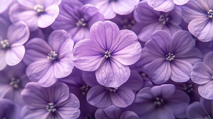 Purple Flowers: A stunning purple flower background or design, ideal for evoking feelings of elegance, mystery, or serenity, perfect for wedding or floral-themed 