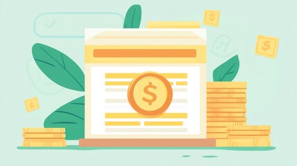 Serene Flat Design for Natural Diversification Concept