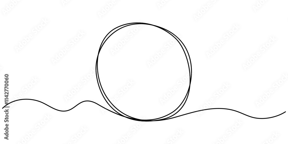 Leinwandbilder Continuous line drawing of a black square. One-line icon of a geometric frame. A sketch of a rectangular frame. Vector editable line illustration, A single line drawing of a triangle. pro vector.