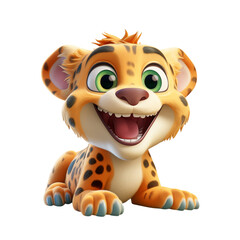 tiger cartoon isolated on white