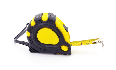 Metal measuring tape.