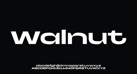 Technology typography alphabet fonts with bold style. Vector illustration and tech font. Abstract minimal modern sport, simple, fashion, digital, future creative alphabet font.
