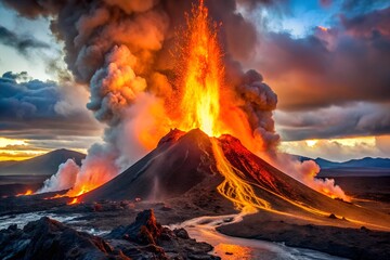 volcano larvae are hatching