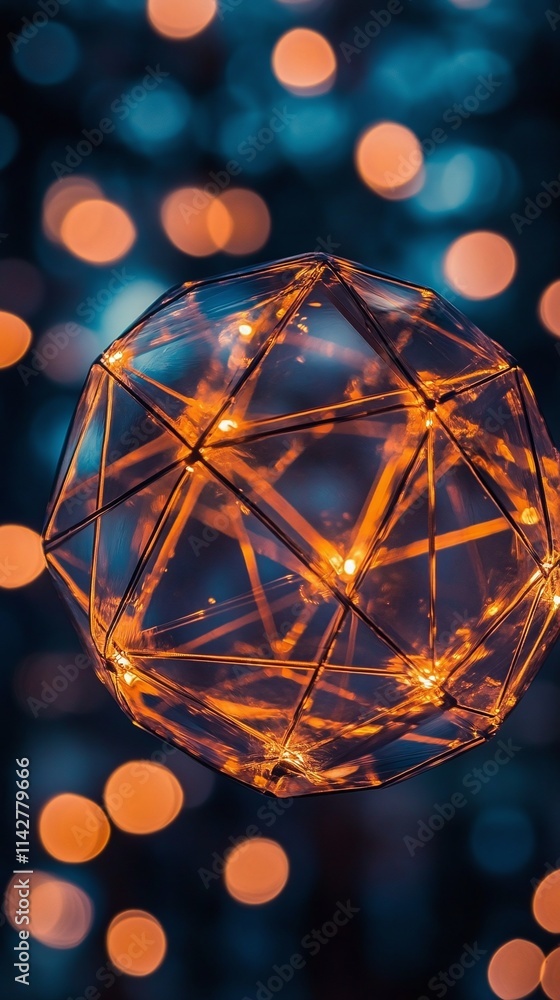 Poster fintech startup presenting innovative blockchain applications on a global stage.