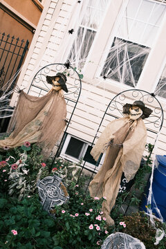 Esqueletos para decoraci&oacute;n de Halloween