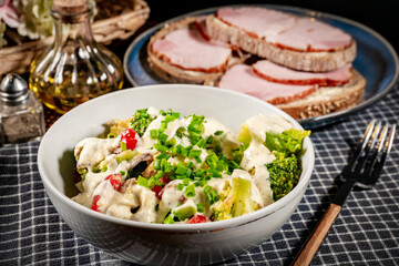 Healthy broccoli salad.
