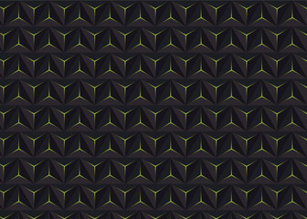 A blue and black geometric pattern with the blue star on the left