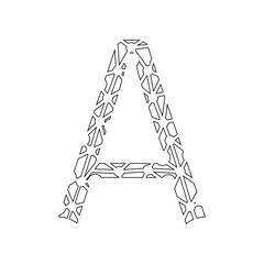 Technology icon letter H isolated in white background. 
Letter H technology icon logo.